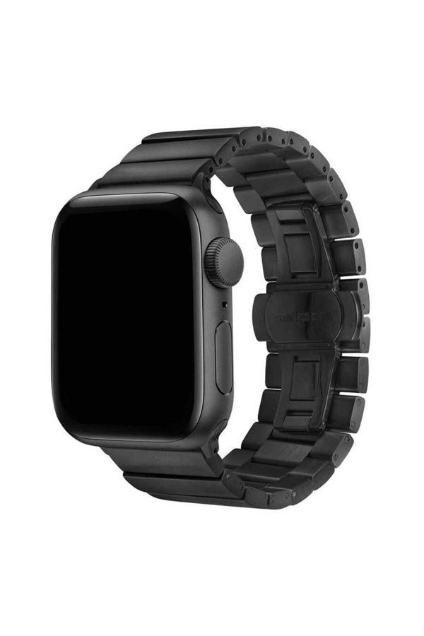 Kılıftech Watch 42Mm Uyumlu Krd-41 Metal Zore Kordon-Siyah - Image 1