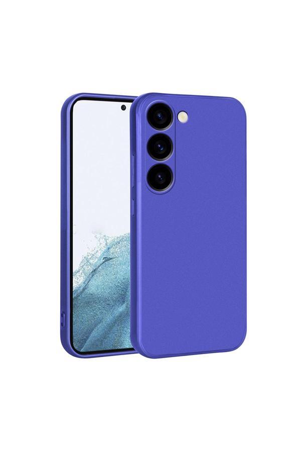 Resveq Galaxy S23 Plus Uyumlu Zore Premier Silikon Kılıf-Saks Mavi - Image 1