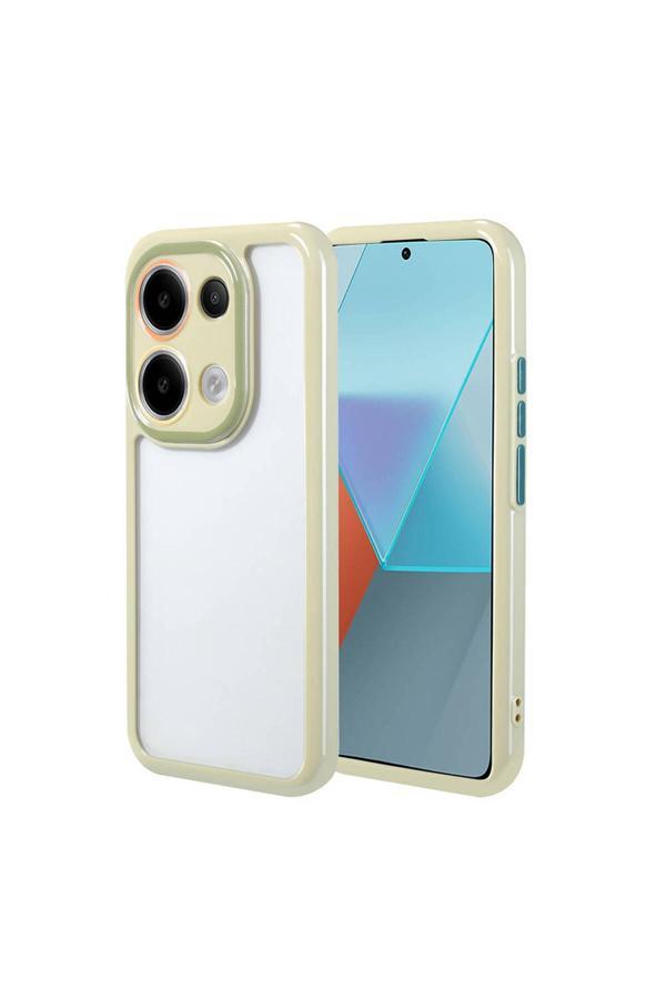Göktuğ Aksesuar Xiaomi Redmi Note 13 Pro 4G Kılıf Kamera Korumalı Renkli Kenar Ve Çerçeve Tasarımlı Zore Vitamin Kap - Image 1