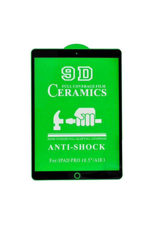 Kılıftech İpad Pro 10.5 (7.Nesil) Uyumlu Zore Tablet Seramik Ekran Koruyucu-Siyah - Image 1
