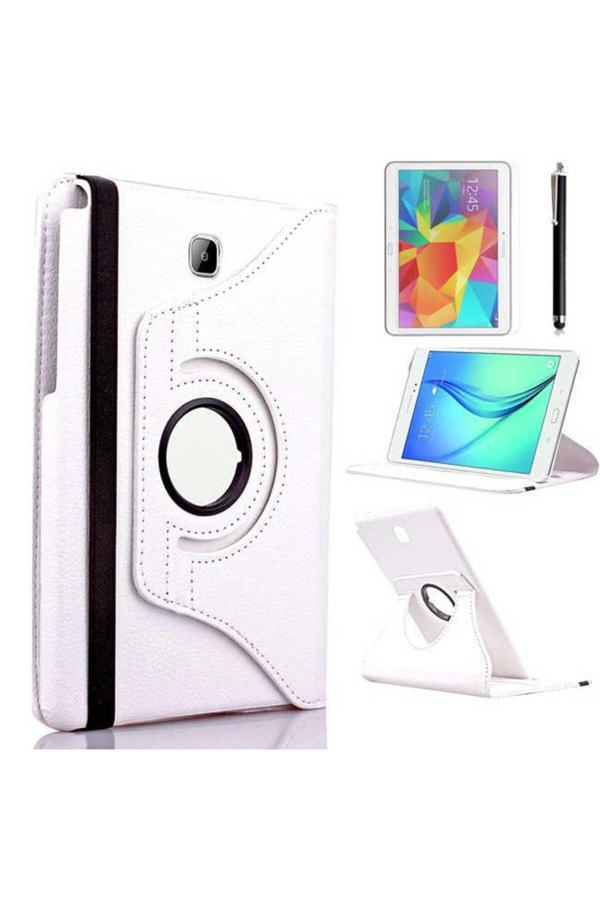 Zore Galaxy Tab A T580 10.1 Dönebilen Standlı Kılıf-Beyaz - Image 1
