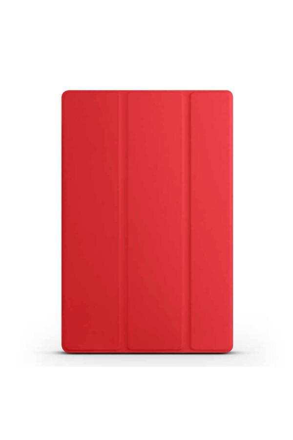 Case 4U Galaxy Tab S9 Fe Smart Cover Standlı 1-1 Tablet Kılıfı Kırmızı - Image 1