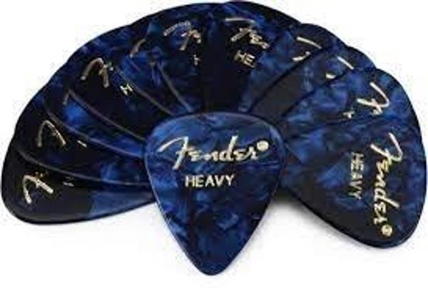PENA FENDER PREMİUM CELLUOİD 351 SHAPE HEAVY BLUE MOTO - Image 1