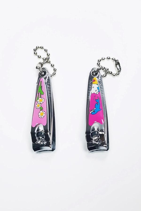 2 Adet Renkli Desenli Figürlü Tırnak Makası 5,5 CM - Image 1