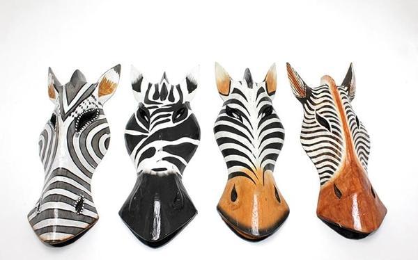 Ahşap Zebra Mask 30 Cm 3galıleo-3 - Image 1