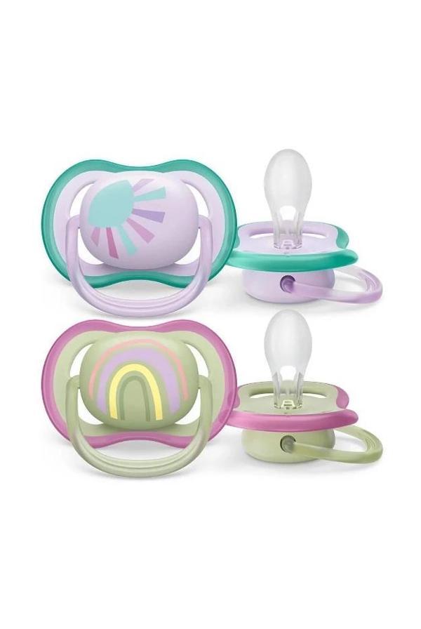 Philips Avent Ultra Air Emzik 0-6 Ay 2li Kız SCF085/59 - Image 1