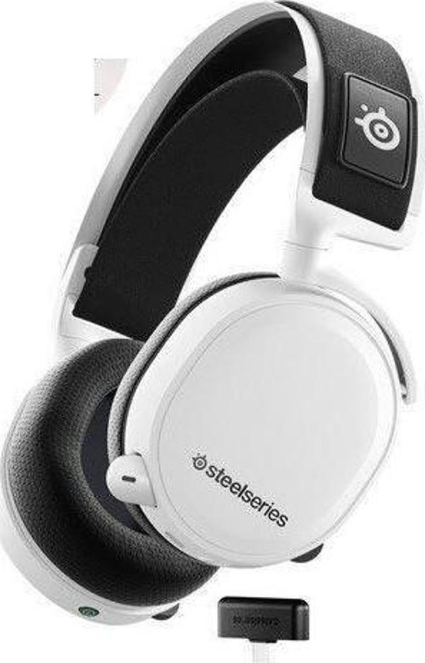 SteelSeries Arctis 7+ Beyaz Kablosuz 7.1 Kulak Üstü Oyuncu Kulaklığı - Image 1