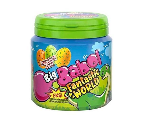 Big Babol Fantastic World Portakal, Limon ve Elma Aromalı Ekşi Sakız 90g - Image 1