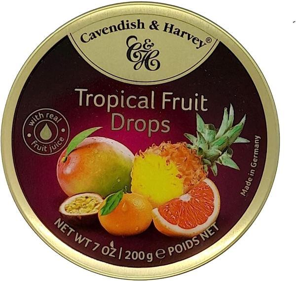 Cavendish & Harvey Tropical Fruit Drops 200g Tropikal Meyve Aromalı Şeker - Image 1