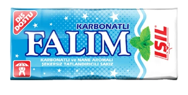Falım Işıl Karbonat ve Nane Aromalı Şekersiz Sakız 8 g - Image 1
