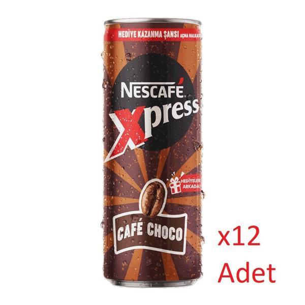 Nescafe Xpress Cafe Choco Kahve Aromalı Sütlü İçecek 250 ml - 12 Adet  - Image 1
