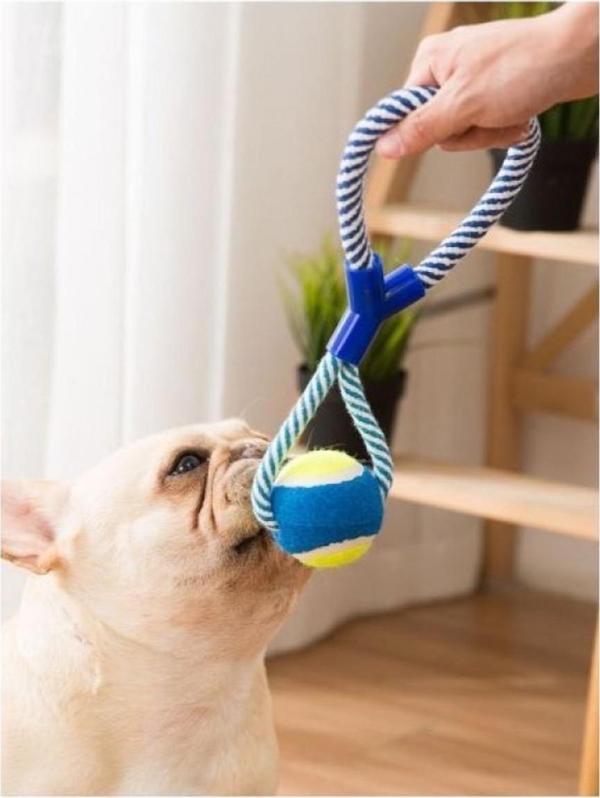 Near Tech Köpek Oyuncağı Toplu Oyuncak Çekiştirmeli Köpek Isırma Kemirme Halatlı Köpek Çiğneme Topu - Image 1