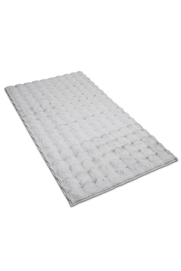Apex Molecule Gri Peluş Post Halı - Image 1