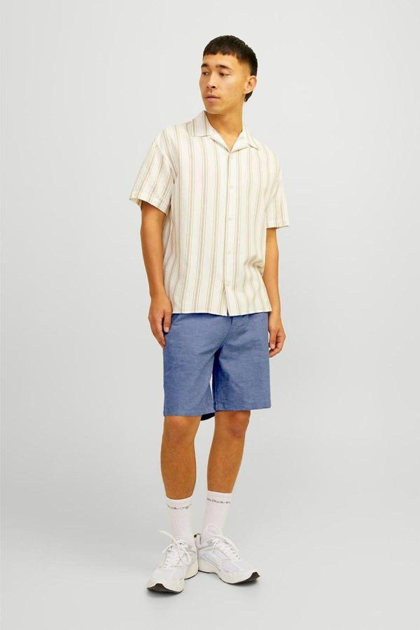 Jack&Jones Erkek Keten Karisimli Chino Sort - Tace - Image 1