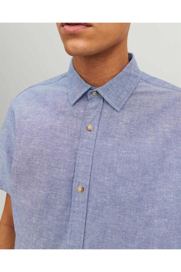 Jack&Jones Jjesummer Shırt S/S S23 Sn Erkek Gömlek - Image 1