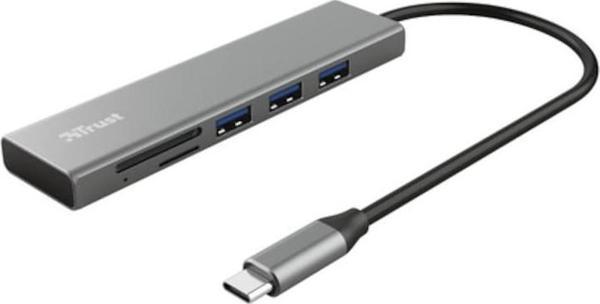 Trust 24191 Halyx Fast Usb-C Hub Card Reader - Image 1