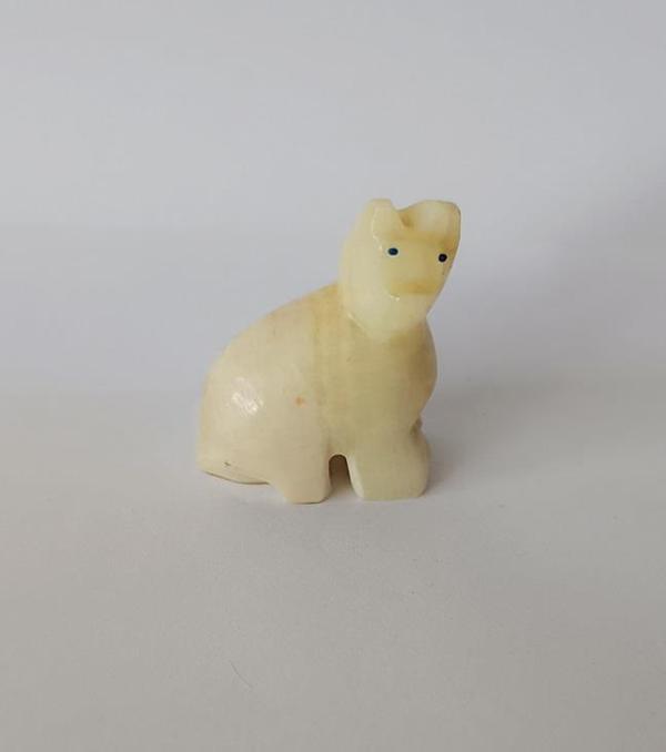 Kedi Oniks Taşı Biblo Mermer Onix Ev Ofis Dekor Masa Süsü  - Image 1