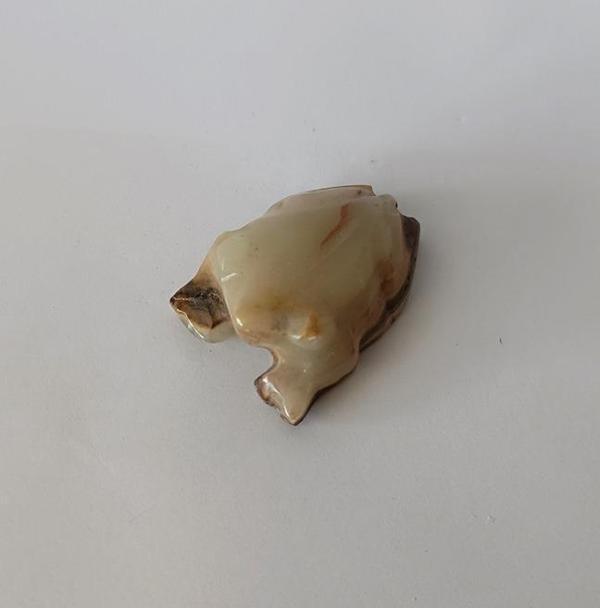 Kurbağa Oniks Taşı Biblo Mermer Onix Ev Ofis Dekor Masa Süsü  - Image 1