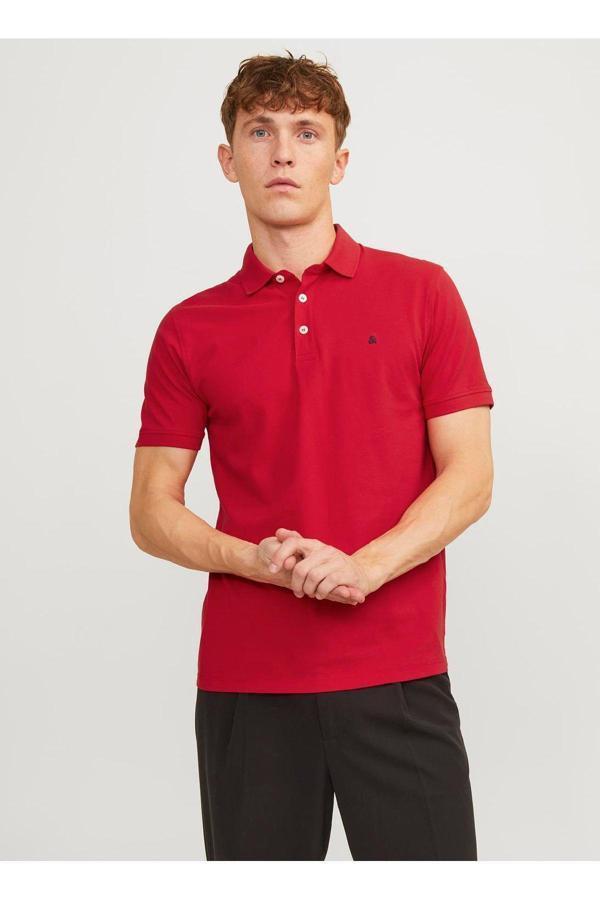 Jack&Jones Jjepaulos Polo Ss Noos True Red - Image 1