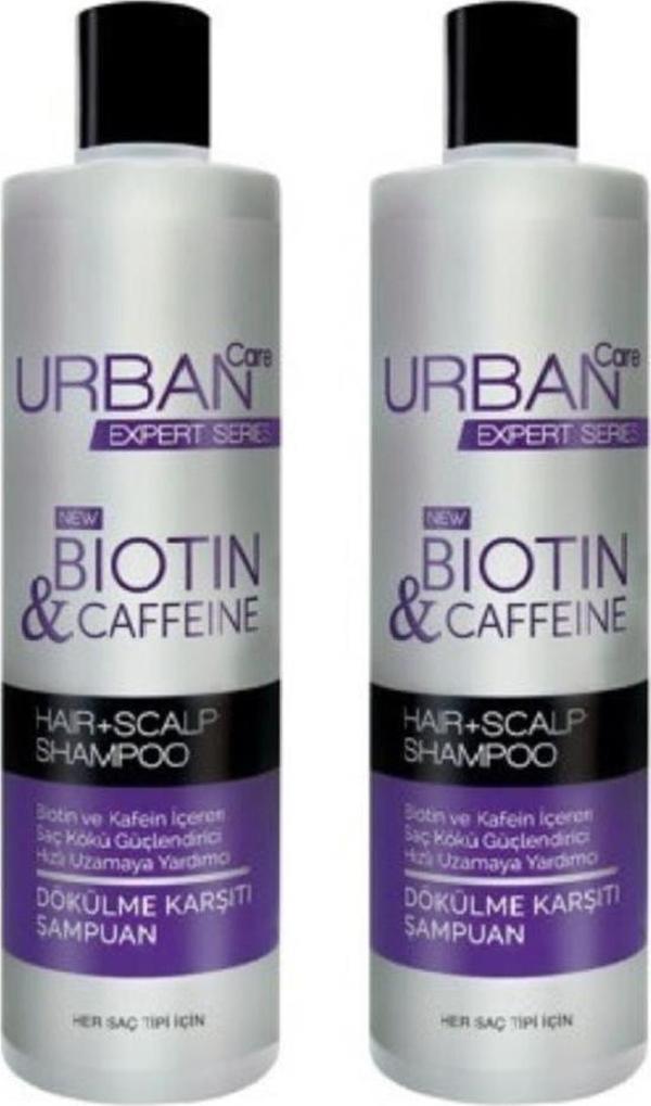 Urban Care Expert Biotin & Caffeine Şampuan 350 ml 2 Adet - Image 1