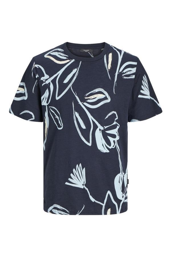 Jack&Jones Aop Ss Tee Crew T-Shırt - Image 1