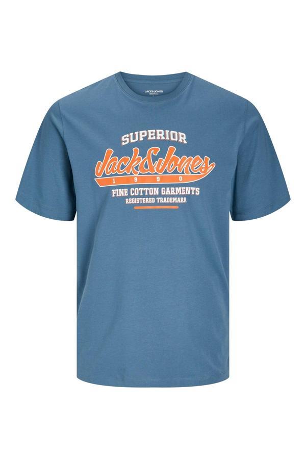 Jack&Jones Erkek Tjack Jones Erkek Pamuklu Bisiklet Yaka Tişört 12268267 - Image 1