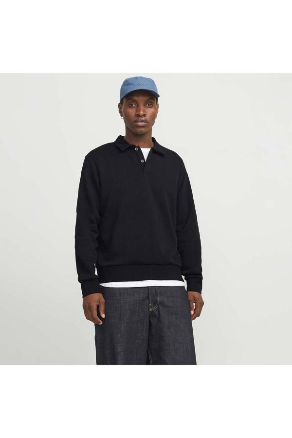 Jack&Jones Bradley Erkek Siyah Polo Sweatshirt (12278586-B) - Image 1