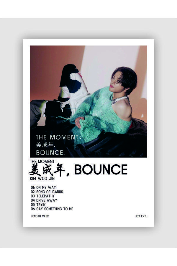 Fırsatlar Diyarı Kım Woo Jın The Moment: ||, Bounce K-Pop Duvar Posteri - Duvar Dekoru - Kalın Kağıt - Çerçevesiz - Image 1