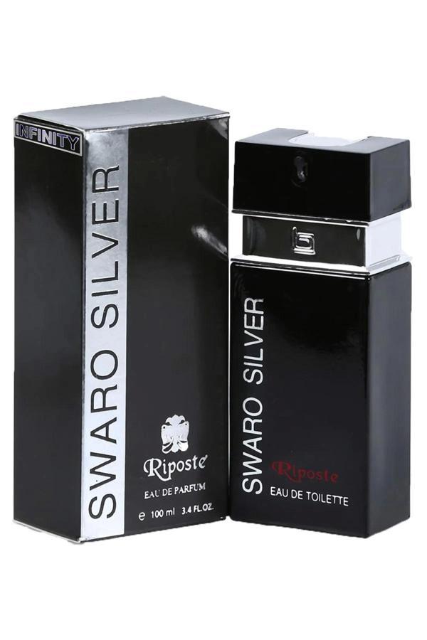 Riposte 24 Saat Etkili Erkek Parfüm - Swaro Silver - For Men 100 Ml - Image 1
