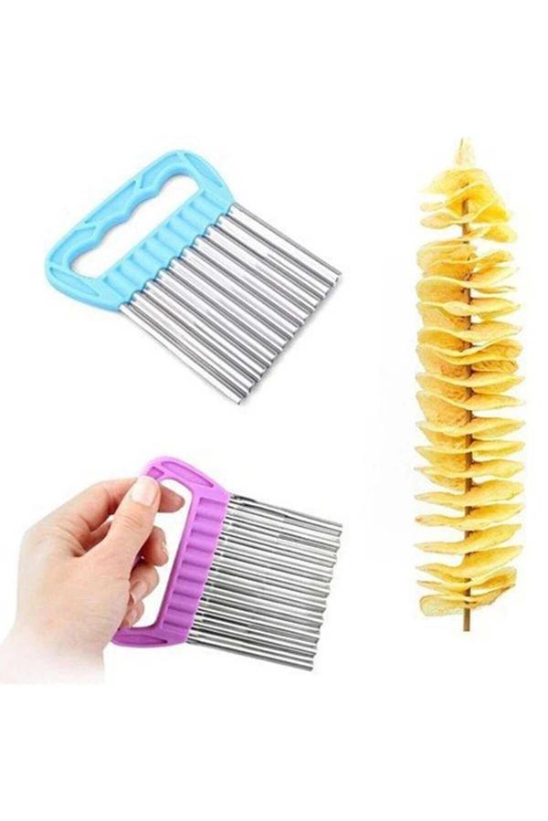 Pratik Cips Chopper Şekilli Sebze Meyve Ve Gıda Dilimleyici - Image 1