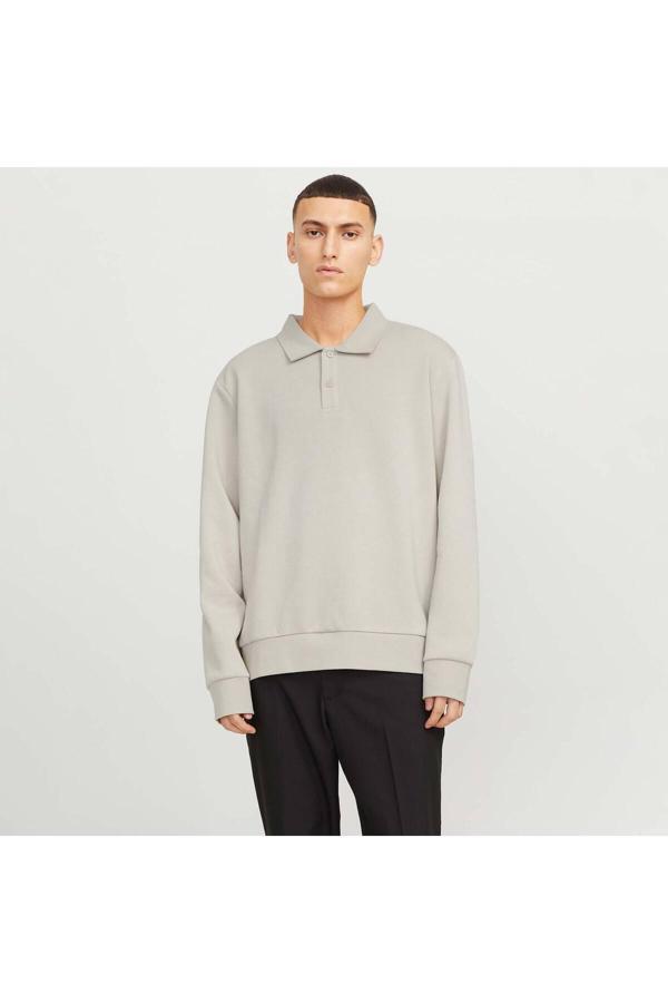 Jack&Jones Bradley Erkek Bej Polo Sweatshirt (12278586-Mbm) - Image 1
