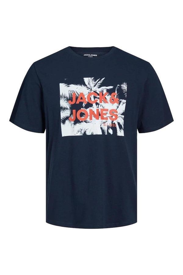 Jack&Jones Erkek T-Shirt Lacivert 12238842 Jcosalty Tee Ss Crew Neck - Image 1
