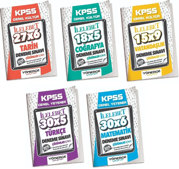 KPSS Genel Yetenek Genel Kültür 31 Deneme 5 li Set - Yönerge Yayınları - Image 1