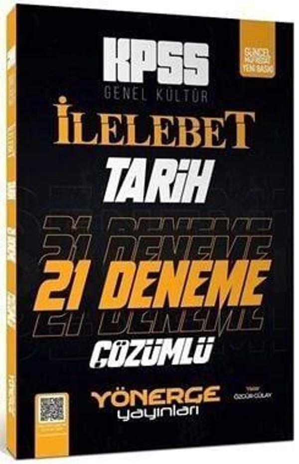 KPSS Tarih İlelebet 21 Deneme Dijital Çözümlü - Yönerge Yayınları - Image 1