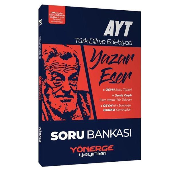 YKS AYT Türk Dili ve Edebiyatı Yazar Eser Soru Bankası - Yönerge Yayınları - Image 1