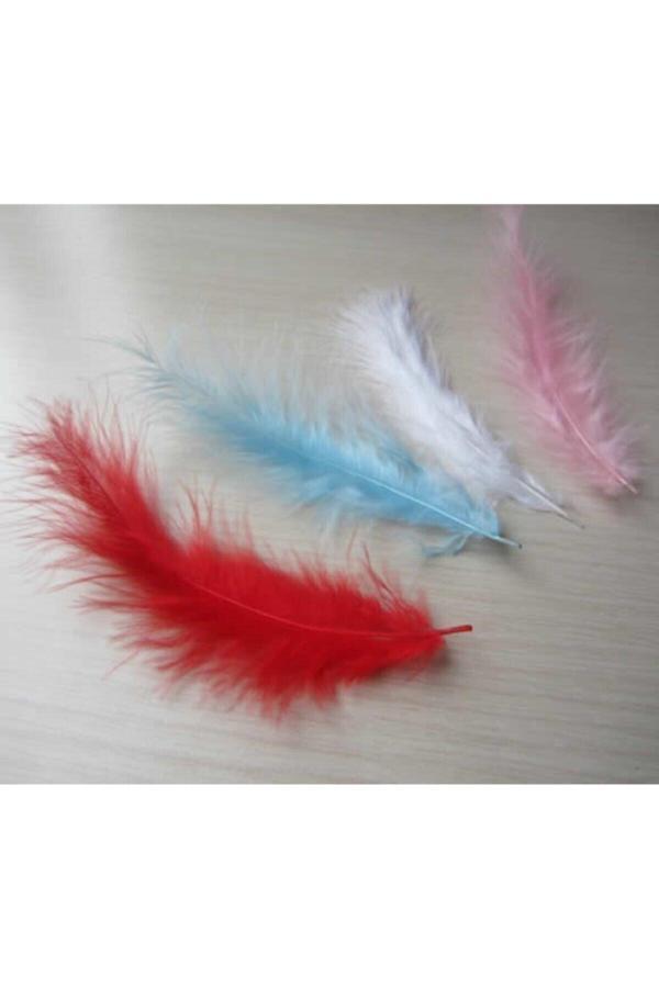 Cansüs Pembe 100'Lü Yapay Tüy 12 Cm - Image 1