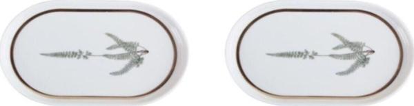 Porland Botanical Desen Kayık Tabak 18cm 2'li - Image 1