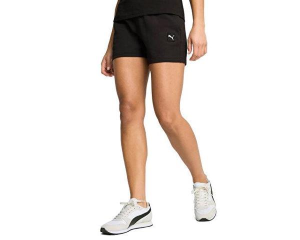 Puma Ess Elevatedmid-Riseshorts5  Kadın Günlük Şort 69090201 Siyah - Image 1
