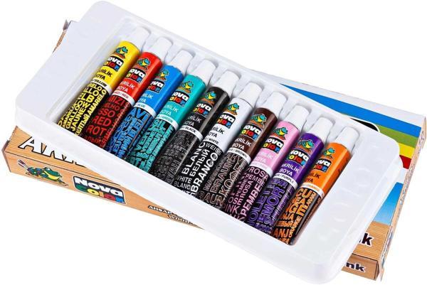 Supertrend Akrilik Boya Seti 10 Renk x 7 ml. Tüp - Image 1