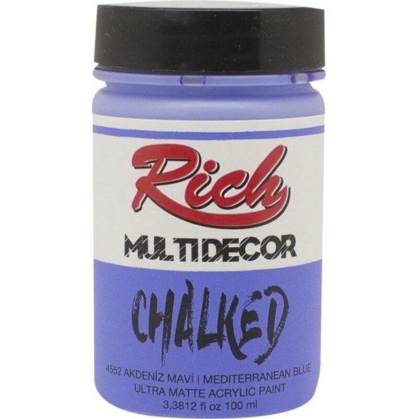 Supertrend Multi Decor Chalked Akrilik Boya 100 cc. 4552 AKDENİZ MAVİ - Image 1