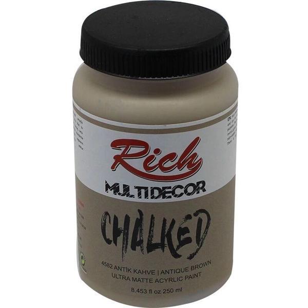Supertrend Multi Decor Chalked Akrilik Boya 250 cc. 4582 ANTİK KAHVE - Image 1