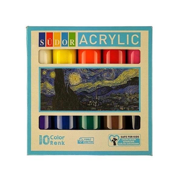 Supertrend Akrilik Boya Seti 10 Renk x 40 ml. Şişe - Image 1