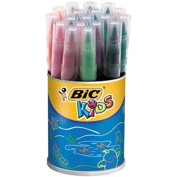 Supertrend Kids Visaquarelle Fırça Uçlu Keçeli Boya Kalemi 18 Renk Kavanoz - Image 1
