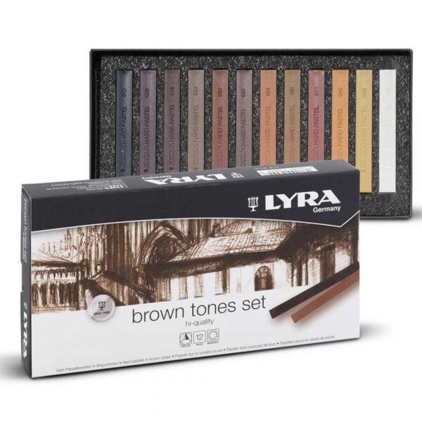 Supertrend Polycrayons Soft - Toz Pastel Boya Seti 12 Renk KAHVERENGİ TONLAR - Image 1