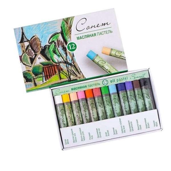 Supertrend Sonnet Yağlı Pastel Boya Seti 12 Renk - Image 1