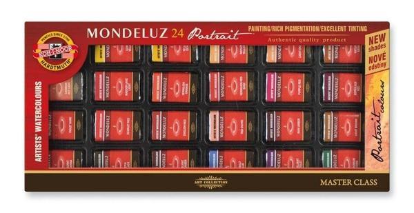 Supertrend Mondeluz Class Taş Tablet Sulu Boya Seti 24 Renk PORTRE TONLARI - Image 1