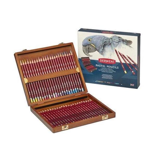 Supertrend Pastel Pencil Ahşap Kutu Pastel Boya Kalem Seti 48 Renk - Image 1