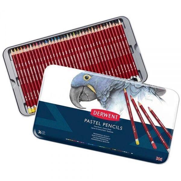 Supertrend Pastel Pencil Teneke Kutu Pastel Boya Kalem Seti 36 Renk - Image 1