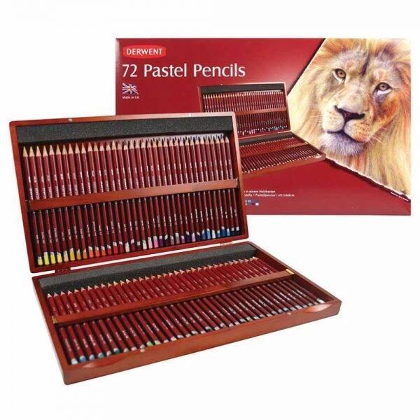 Supertrend Pastel Pencil Ahşap Kutu Pastel Boya Kalem Seti 72 Renk - Image 1