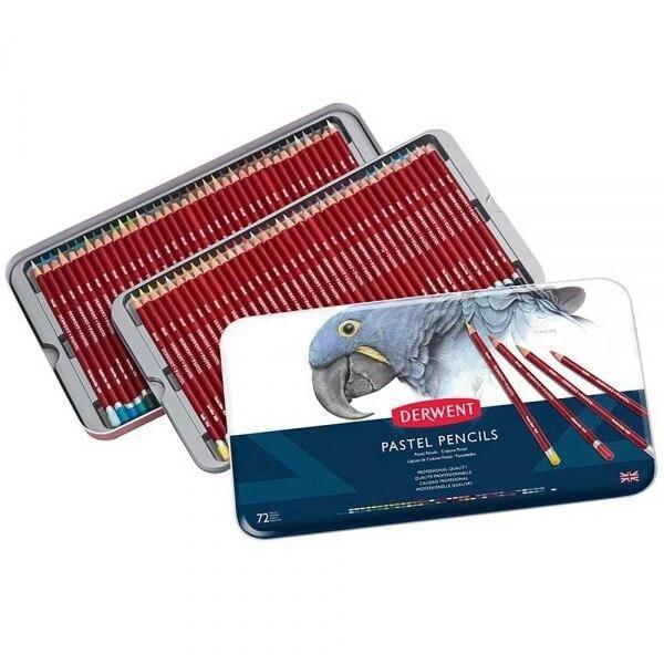 Supertrend Pastel Pencil Teneke Kutu Pastel Boya Kalem Seti 72 Renk - Image 1